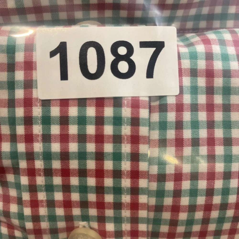Vineyard Vines Button Down Mens XS Red Green Tucker Shirt Gingham Classic Fit